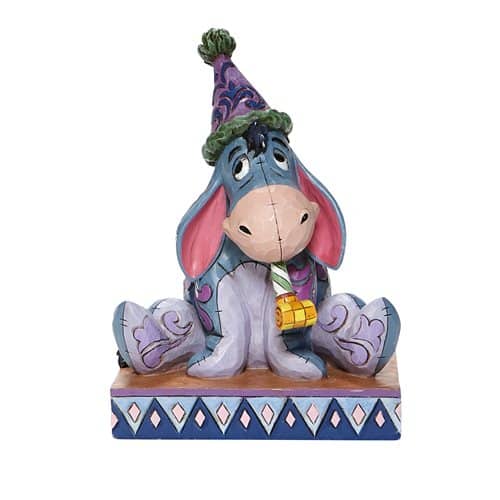 Disney Traditions Eeyore with Birthday Hat Horn Birthday Blues by Jim Shore Statue