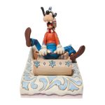 Disney Traditions Goofy Sledding A Wild Ride by Jim Shore Statue