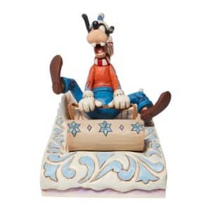 Disney Traditions Goofy Sledding A Wild Ride by Jim Shore Statue