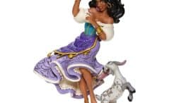 Disney Traditions Hunchback of Notre Dame Esmeralda and Djali Twirling Tambourine Player by Jim Shore Statue