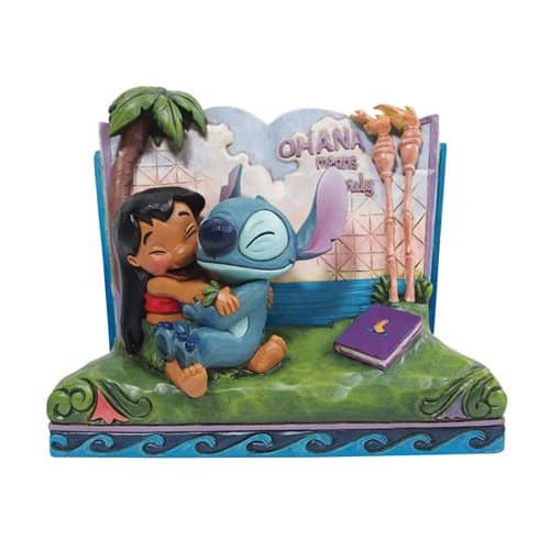 Disney Traditions Lilo & Stitch Storybook Ohana Means Family by Jim Shore Statue