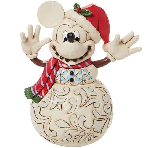 Disney Traditions Mickey Mouse Snowman Snowy Smiles by Jim Shore Statue