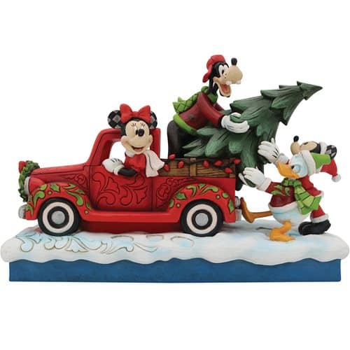 Disney Traditions Mickey and Friends with Red Truck by Jim Shore Statue