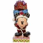 Disney Traditions Mickey with Presents Here Comes Old St. Mick by Jim Shore Statue