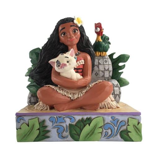 Disney Traditions Moana with Pua and Heihei Welcome to Motunui by Jim Shore Statue