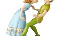 Disney Traditions Peter Pan, Wendy, and Tinker Bell An Unexpected Kiss by Jim Shore Statue