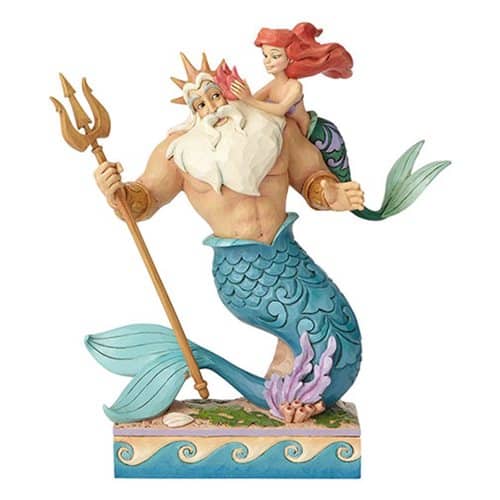 Disney Traditions The Little Mermaid Ariel and Triton Daddy's Little Princess Statue by Jim Shore