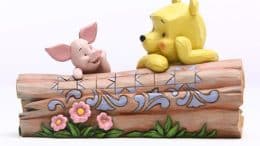 Disney Traditions Winnie the Pooh Pooh and Piglet by Log Truncated Conversation by Jim Shore Statue