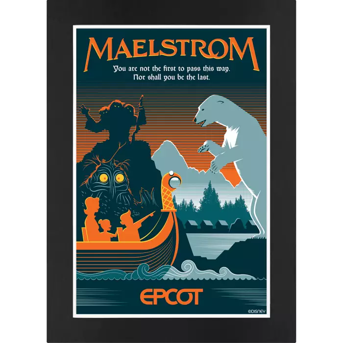 EPCOT Maelstrom Matted Print