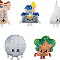 Funko Pop! Plush Walt Disney World 50th Anniversary Rides Plush Set of 5 – Hollywood Tower Hotel, Castle, Spaceship, Tree of Life and Space Mountain