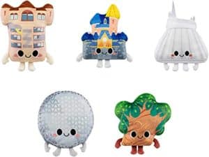 Funko Pop! Plush Walt Disney World 50th Anniversary Rides Plush Set of 5 - Hollywood Tower Hotel, Castle, Spaceship, Tree of Life and Space Mountain
