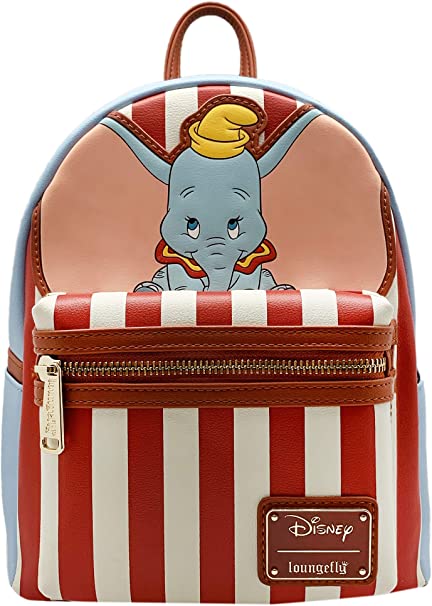 LOUNGEFLY X DISNEY Dumbo Stripe Star of The Show Mini Backpack