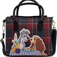 Loungefly Disney Lady And The Tramp Plaid Dinner Crossbody