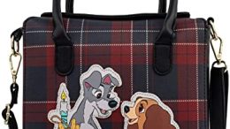 Loungefly Disney Lady And The Tramp Plaid Dinner Crossbody