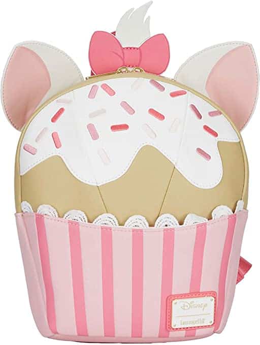 Loungefly Disney Marie Sweets Cupcake Shape Womens Double Strap Shoulder Bag Purse