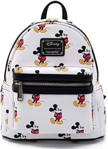 Loungefly Disney Mickey Mouse All Over Print Womens Double Strap Shoulder Bag Purse