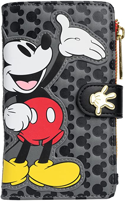 Loungefly Disney Mickey Mouse Wallet Snap Flap Clutch