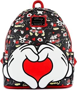 Loungefly Disney Mickey and Minnie Heart Hands Mini Backpack