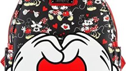 Loungefly Disney Mickey and Minnie Heart Hands Mini Backpack