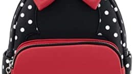 Loungefly Disney Minnie Mouse Polka Dot Womens Double Strap Shoulder Bag Purse