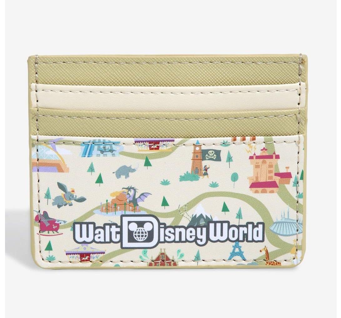 Loungefly Disney Walt Disney World 50th Anniversary Map & Attractions Cardholder