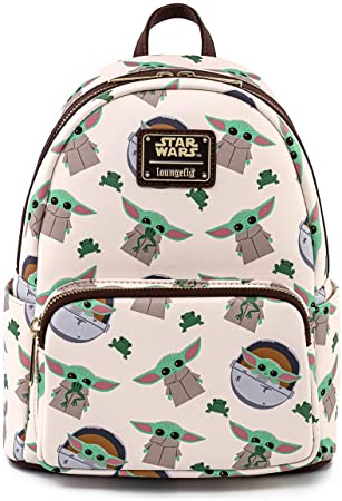 Loungefly Star Wars Baby Yoda The Mandalorian All Over Print Mini Backpack