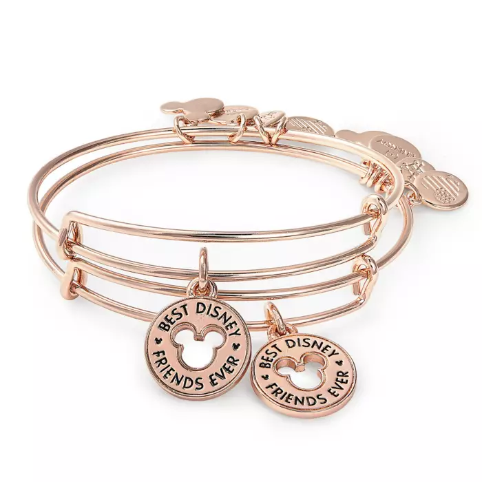 Mickey Mouse Icon ''Best Disney Friends Ever'' Bangle Set by Alex and Ani