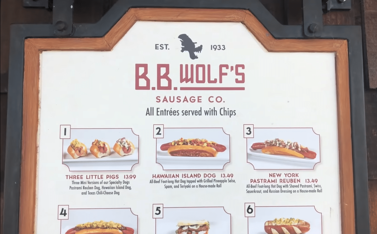 B.B. Wolf’s Sausage Co. disney springs