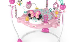 Bright Starts Disney Baby Minnie Mouse Activity Jumper - Forever Besties with Lights and Melodies
