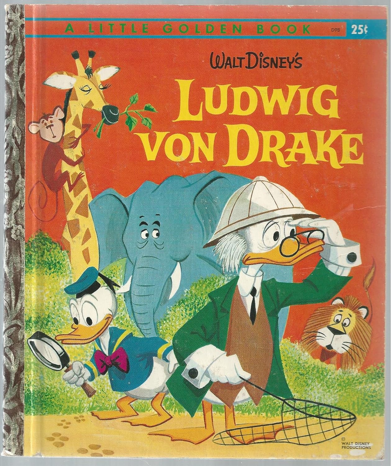 Walt Disney's Ludwig Von Drake Little Golden Book