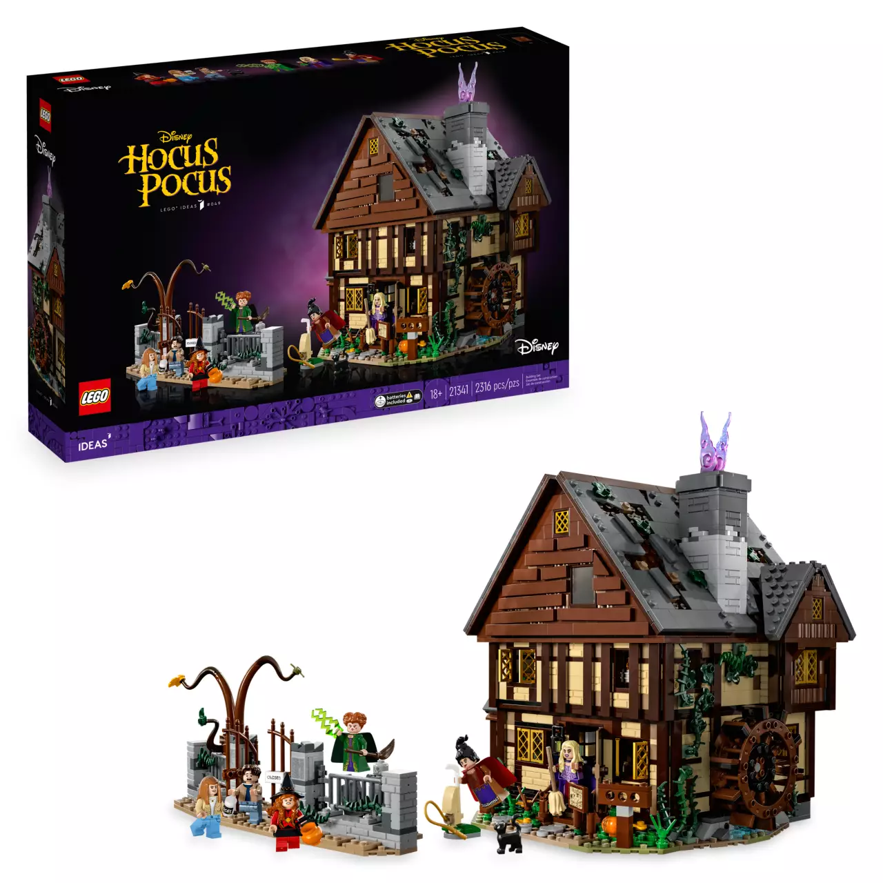 LEGO Disney Hocus Pocus: The Sanderson Sisters’ Cottage #21341