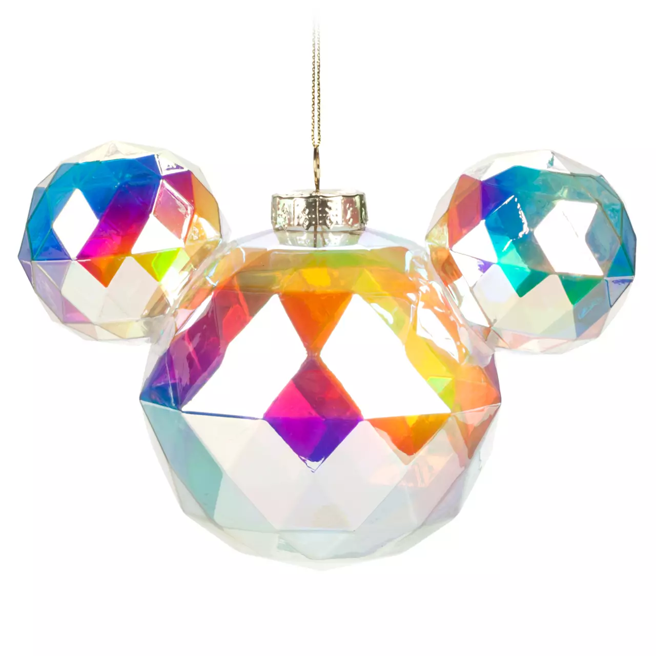 Mickey Mouse Icon Glass Ball Geodesic Christmas Ornament