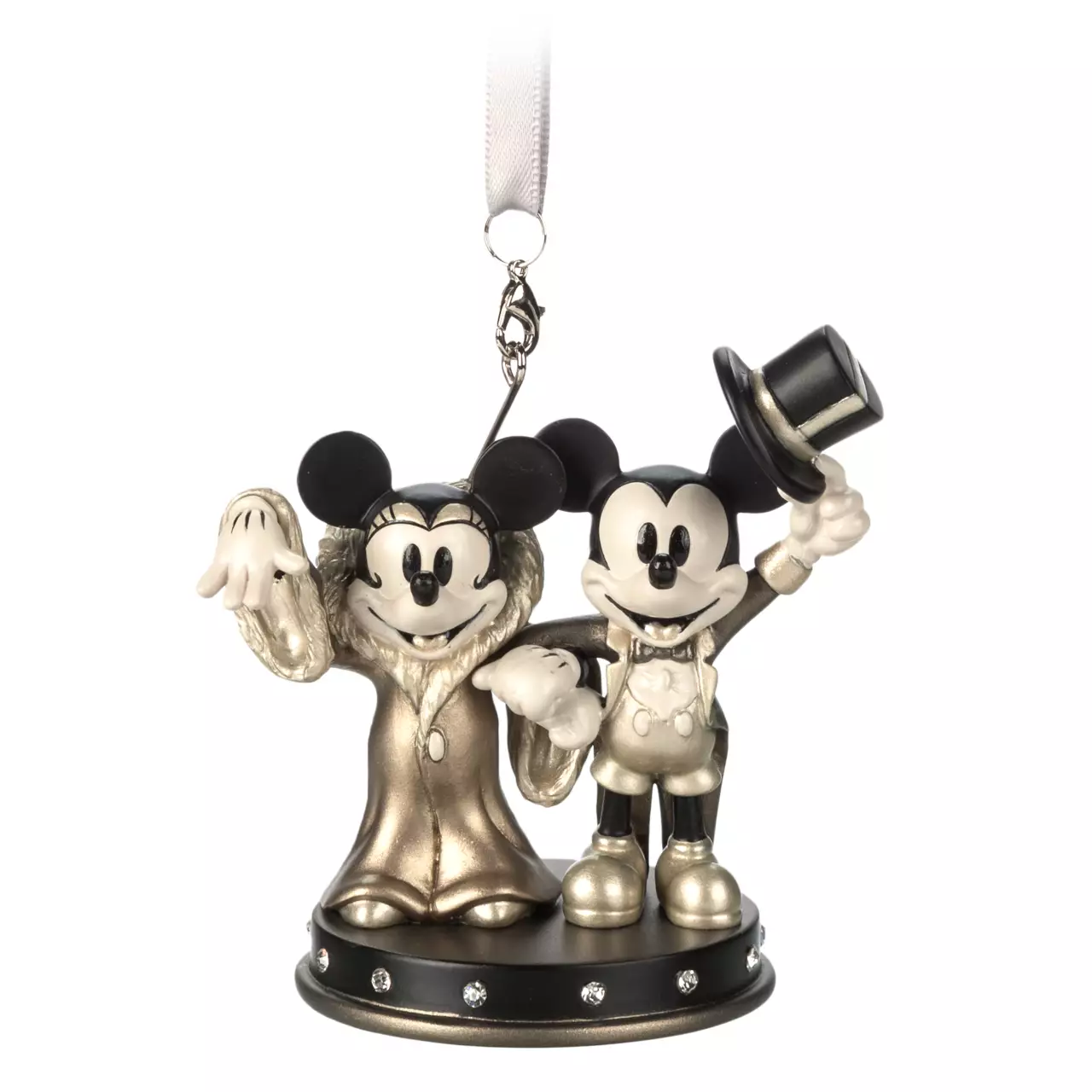 Mickey Mouse and Minnie Mouse Mickey's Gala Premier Christmas Ornament