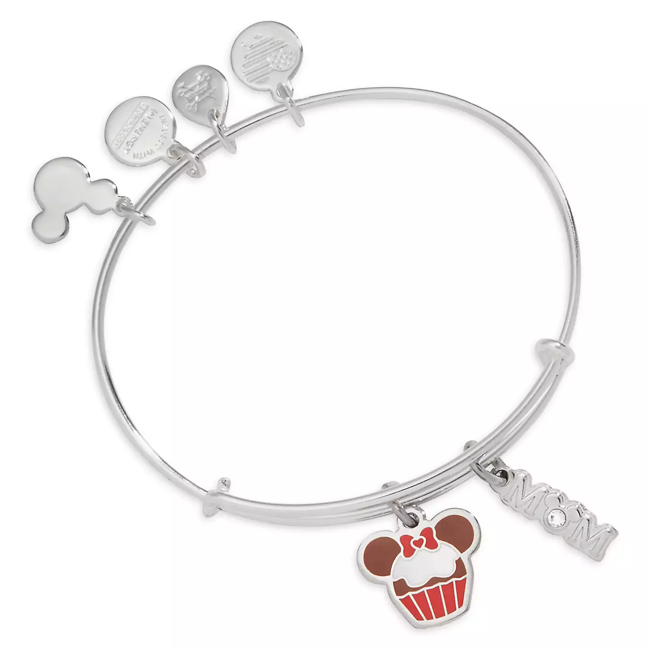 Minnie Mouse Icon Cupcake and ''Mom'' Bangle by Alex and Ani