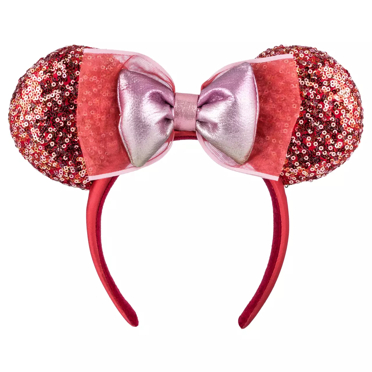 Minnie Mouse Sequined Pink Sparkle Ears