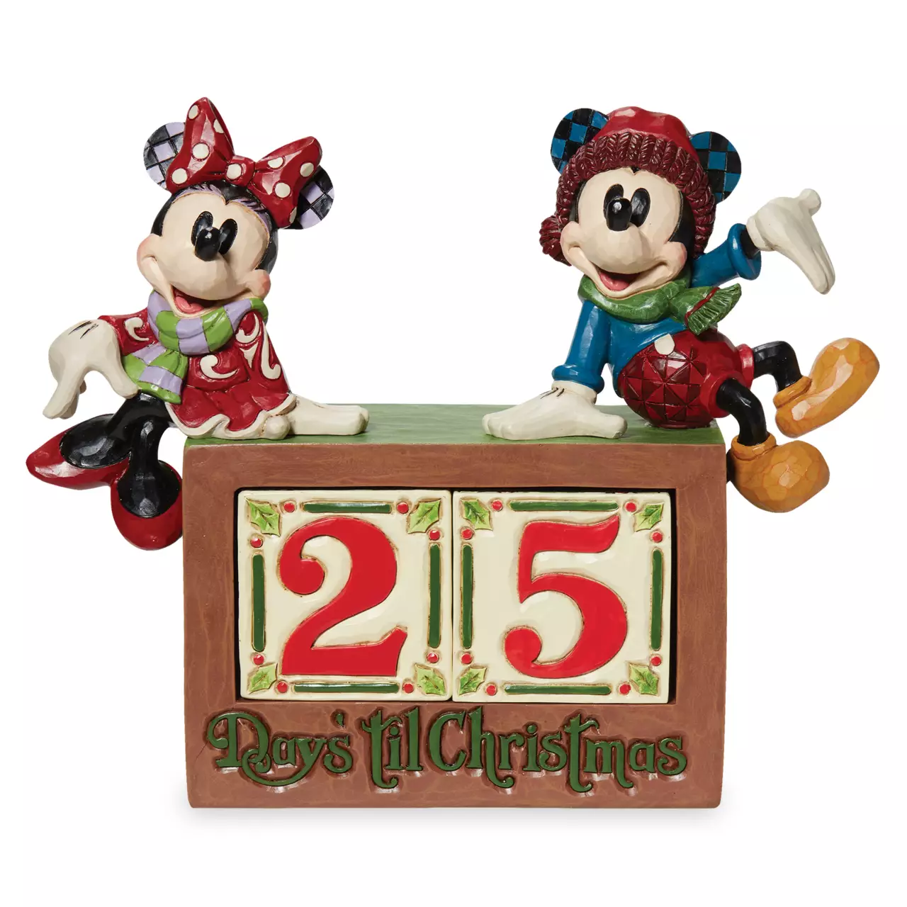Mickey and Minnie Mouse ''The Christmas Countdown'' Calendar by Jim Shore