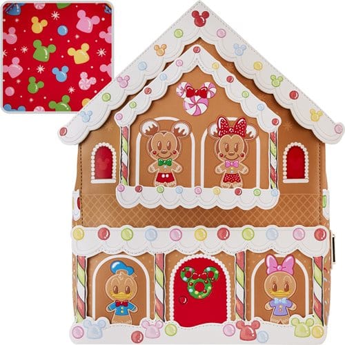 Mickey Mouse and Friends Gingerbread Holiday House Loungefly Mini ...