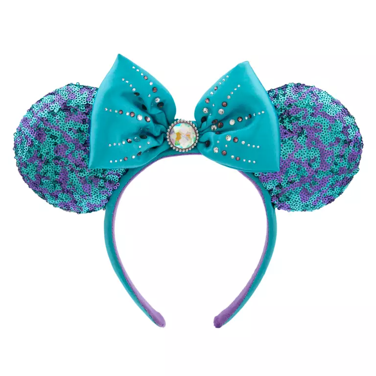 Minnie Mouse Sequined Ears – Blue and Purple