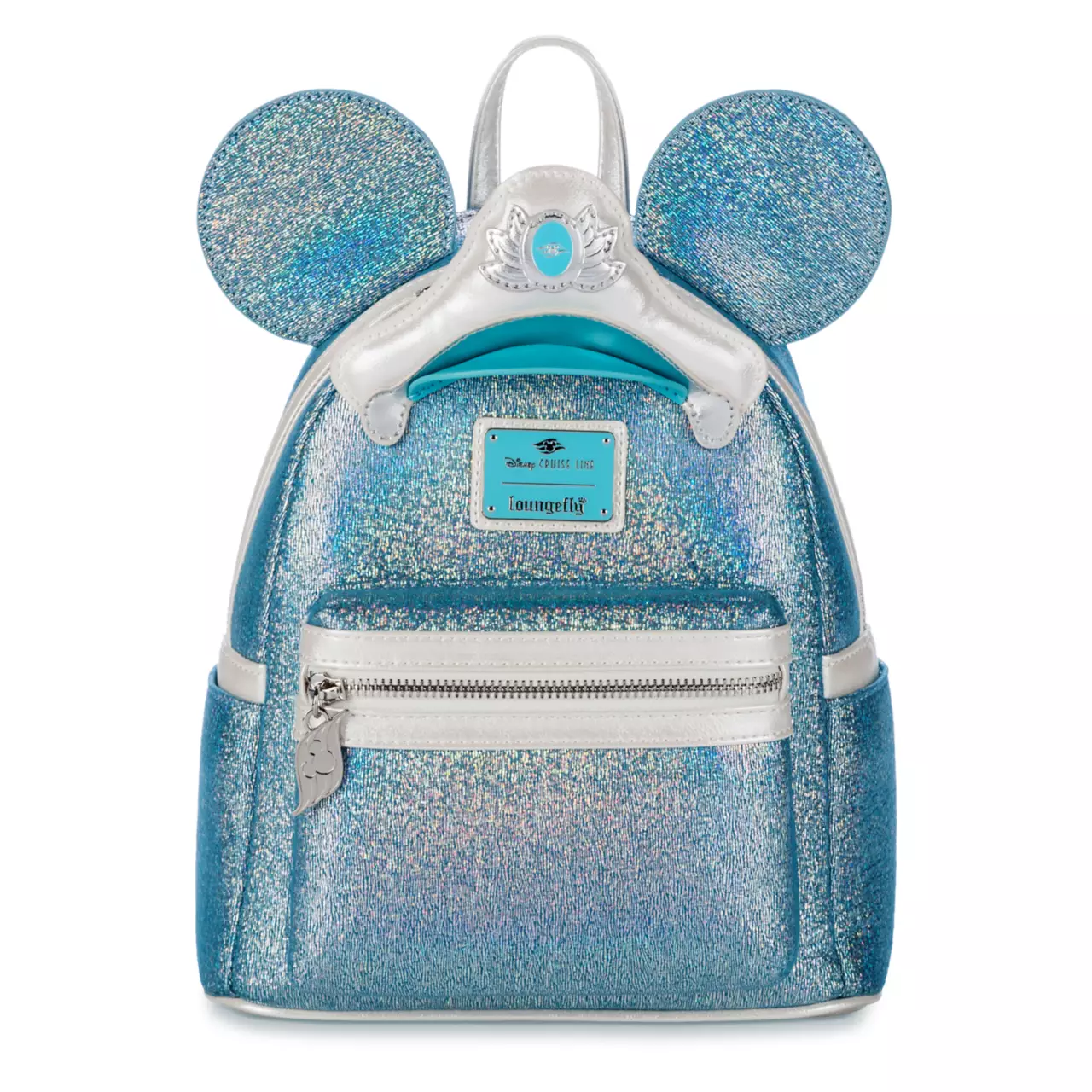 Disney Cruise Line 25th Anniversary Shimmering Seas Loungefly Mini Backpack