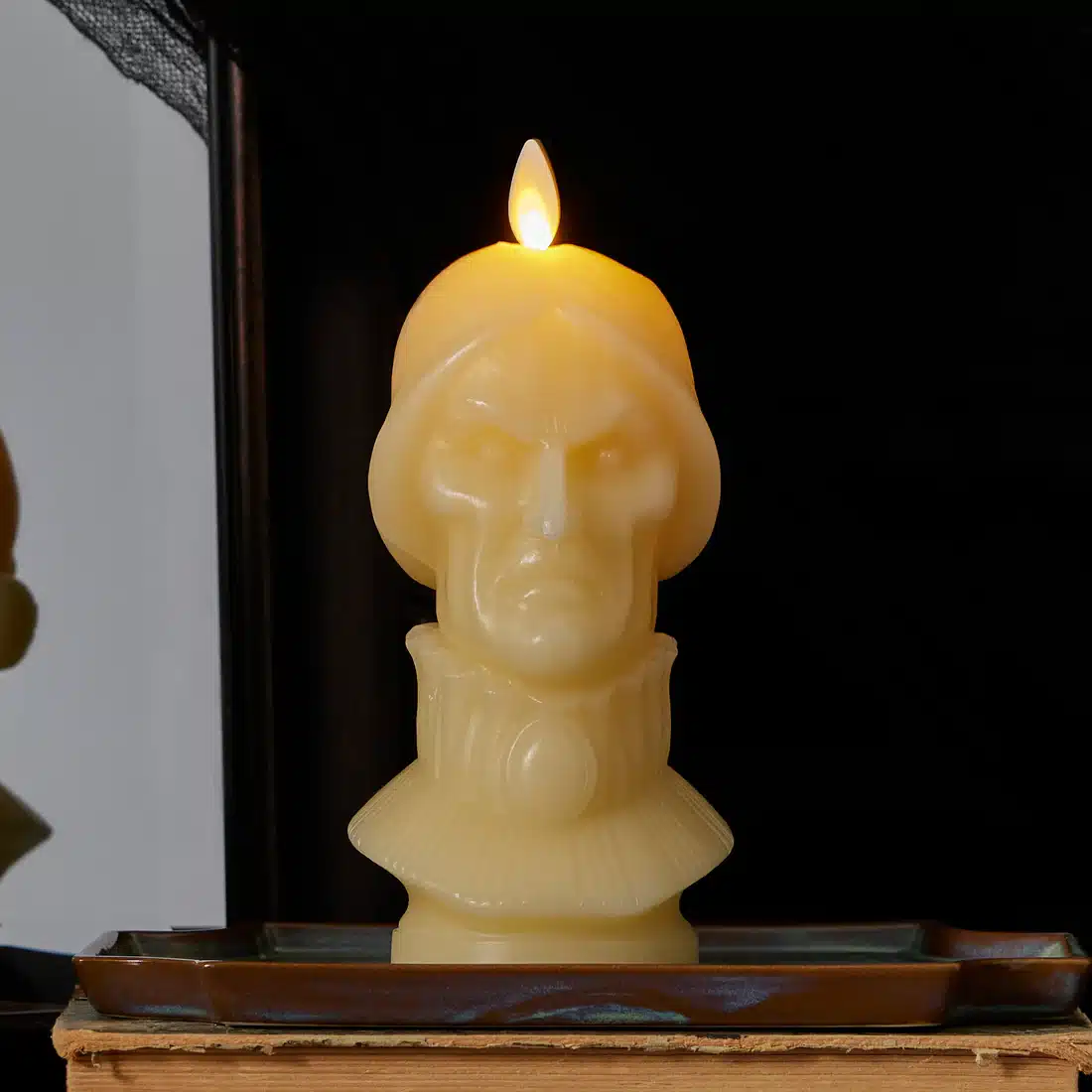 Disney's The Haunted Mansion Female Staring Statue Flameless Candle