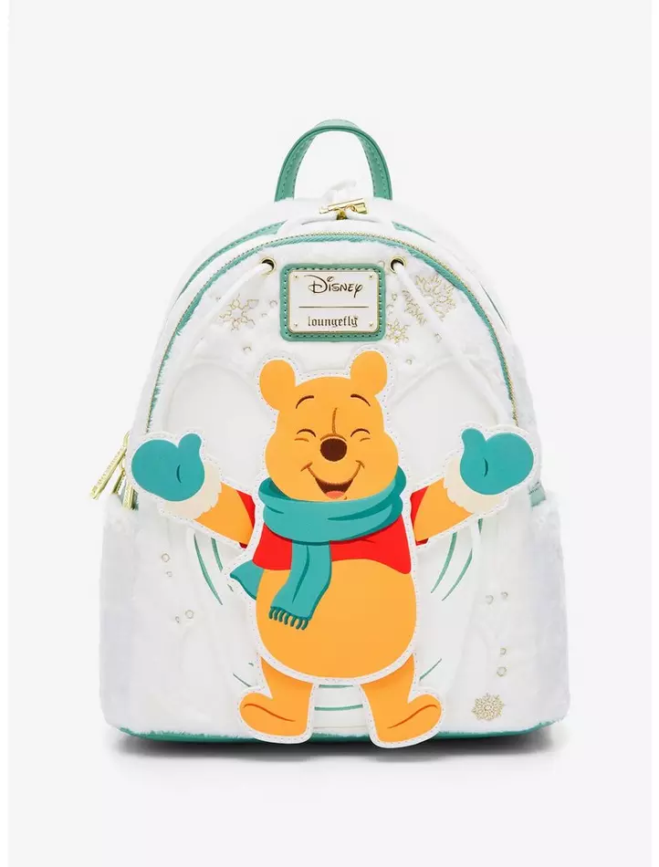 Loungefly Disney Winnie the Pooh Snow Angel Swivel Mini Backpack