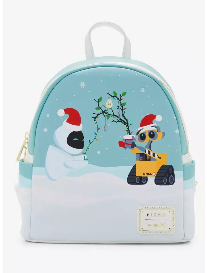 Loungefly EVE & WALL-E Holiday Glow-in-the-Dark Mini Backpack