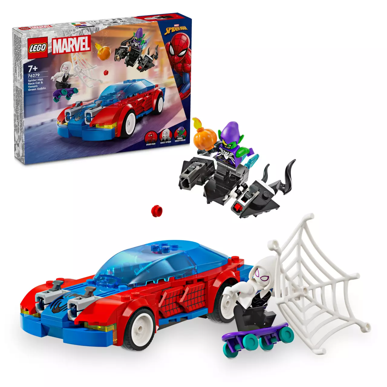 LEGO Marvel Spider-Man Race Car & Venom Green Goblin 76279