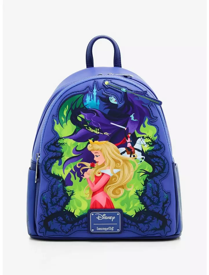 Sleeping Beauty Characters Portrait Loungefly Mini Backpack