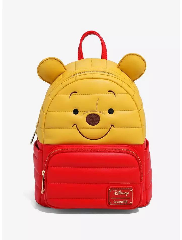 Winnie the Pooh Puffer Pooh Bear Figural Loungefly Mini Backpack