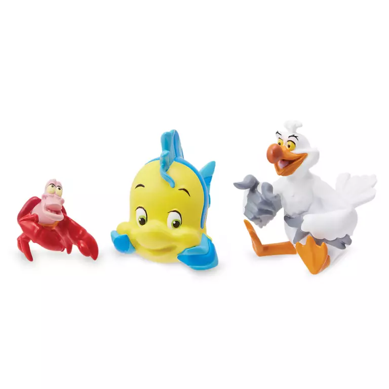 Sebastian, Flounder and Scuttle Mini Figure Set – The Little Mermaid