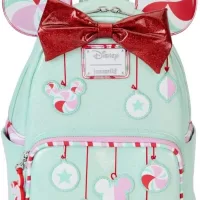 Loungefly Disney Minnie Mouse Peppermint Ornaments Mini Backpack