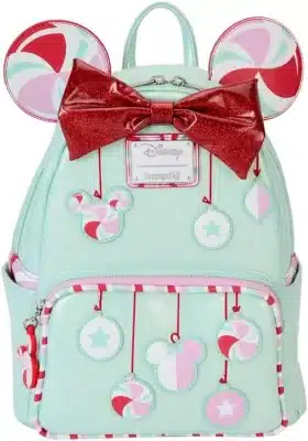 Loungefly Disney Minnie Mouse Peppermint Ornaments Mini Backpack