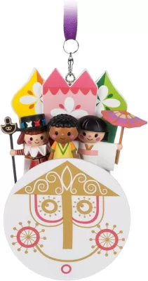 Disney ''It's a Small World'' Clock Face Sketchbook Ornament