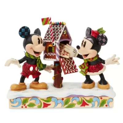 Mickey and Minnie Mouse ''Letters for Santa'' Figure by Jim Shore